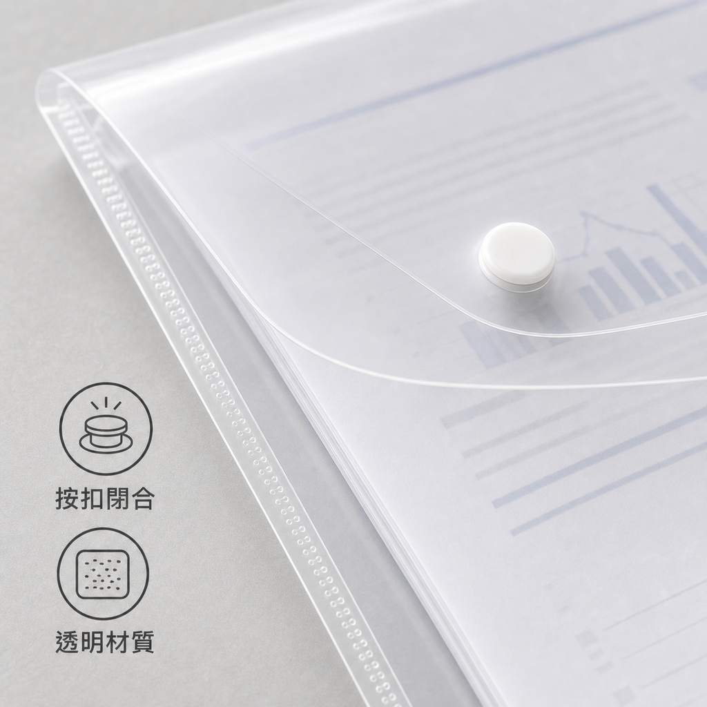 A4按扣文件袋 10個裝｜DKEY香港辦公用品